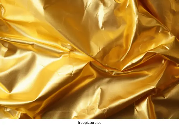 Gold Fabric With Pleats