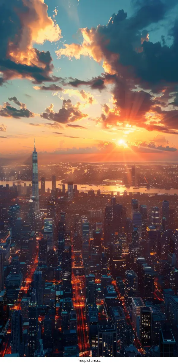 Golden Hour Cityscape