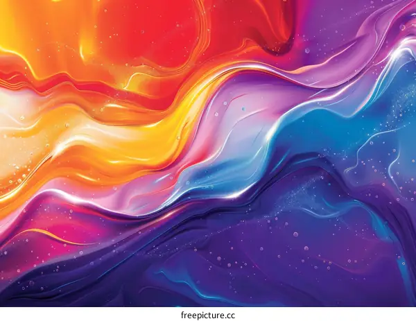 Liquid Flow: An Abstract Expression of Motion and Color