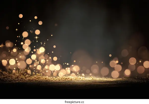 Golden Glitter Background for Elegant Design