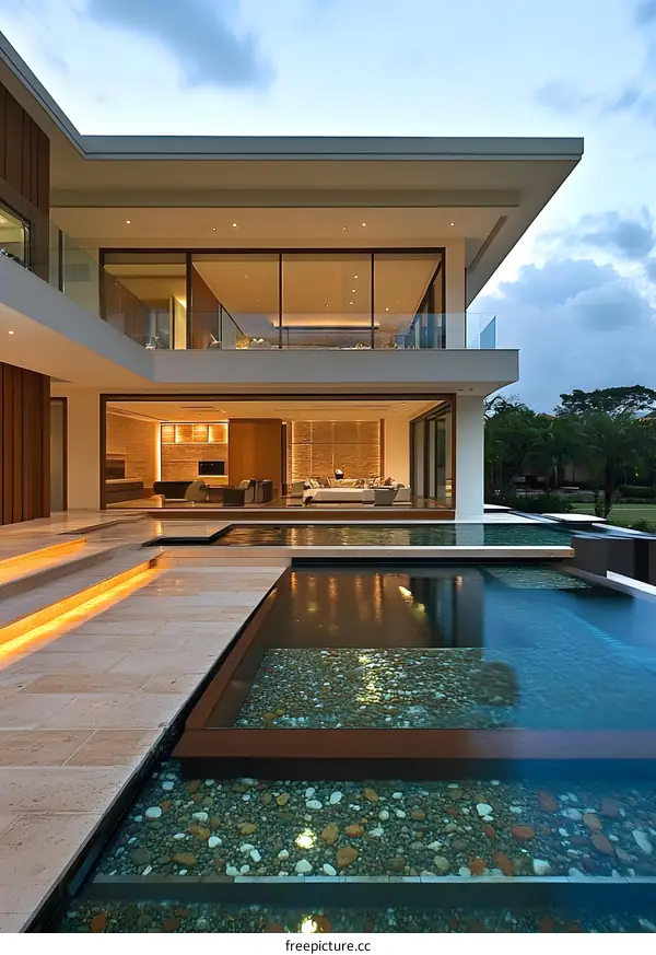 Modern Luxury Home with Swimming Pool and Terrace