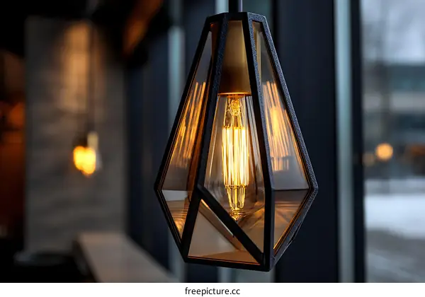 Modern Geometric Pendant Light Design