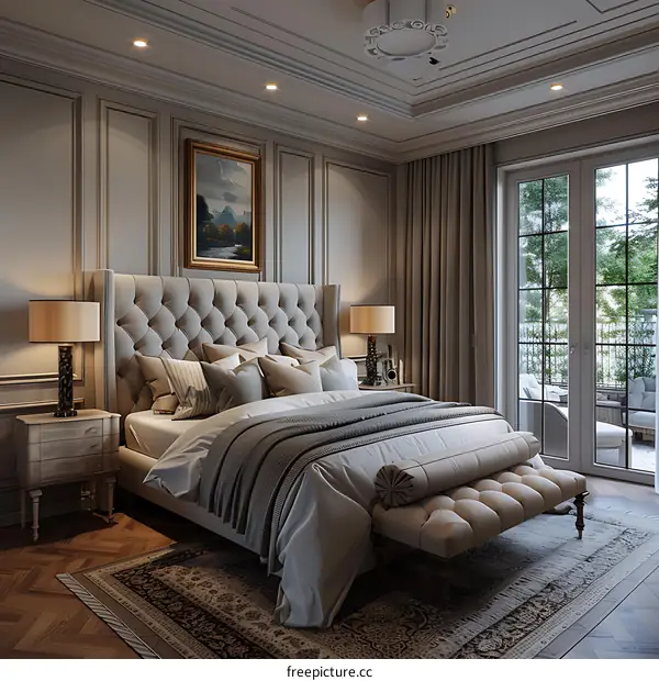 European-style bedroom