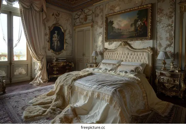 Luxury Bedroom Interior Design in a Historical Mansion