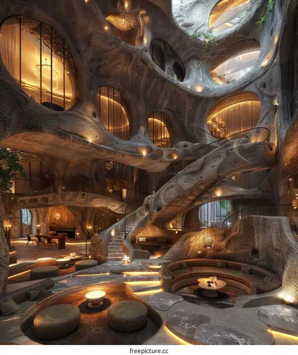 Futuristic Cave Hotel