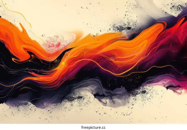 Molten Rock Lava Flow