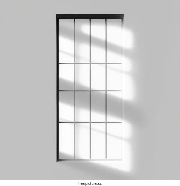 Stylish Minimalist Window with Sunlight