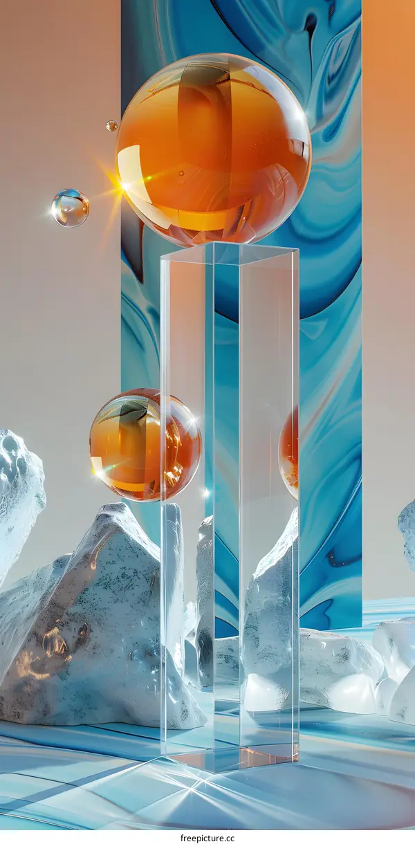 Glass Spheres and Rocks