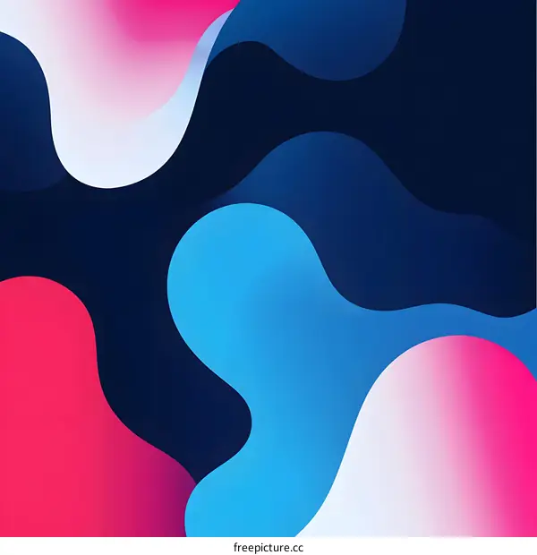 Abstract Colorful Liquid Shapes Background Design