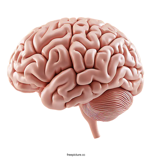 [Transparent Background PNG]Human Brain Anatomy Illustration