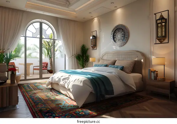 Mediterranean Style Bedroom Design