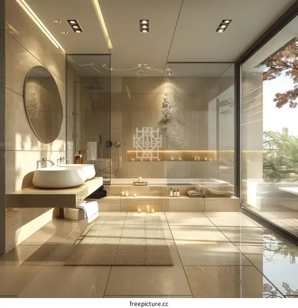 Bathroom Space Design Renderings