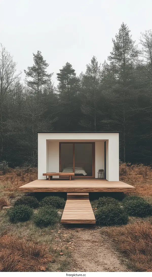 Modern Cabin in the Woods Minimalist Design