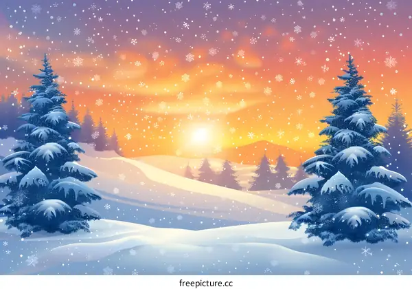 A Snowy Landscape