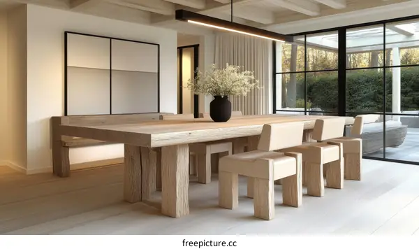 Modern Rustic Dining Room Interior Design