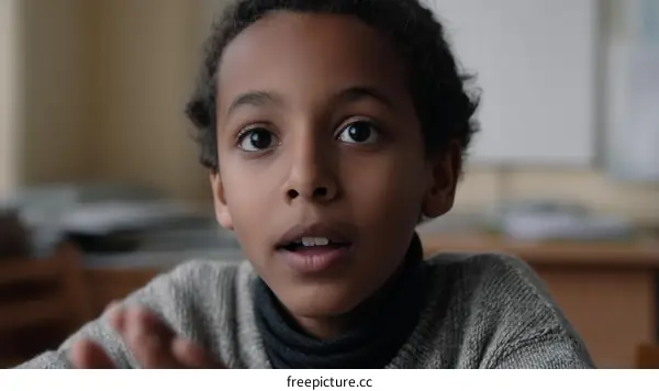 Close Up Portrait of a Child