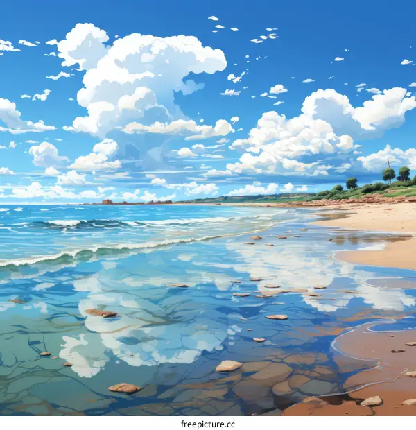 Tranquil Beach Scenery