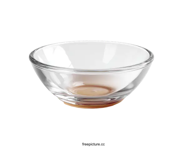 [Transparent Background PNG]Transparent Glass Bowl on White Background