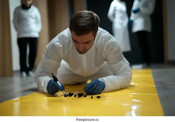 Crime Scene Investigation Forensic Experts at Work