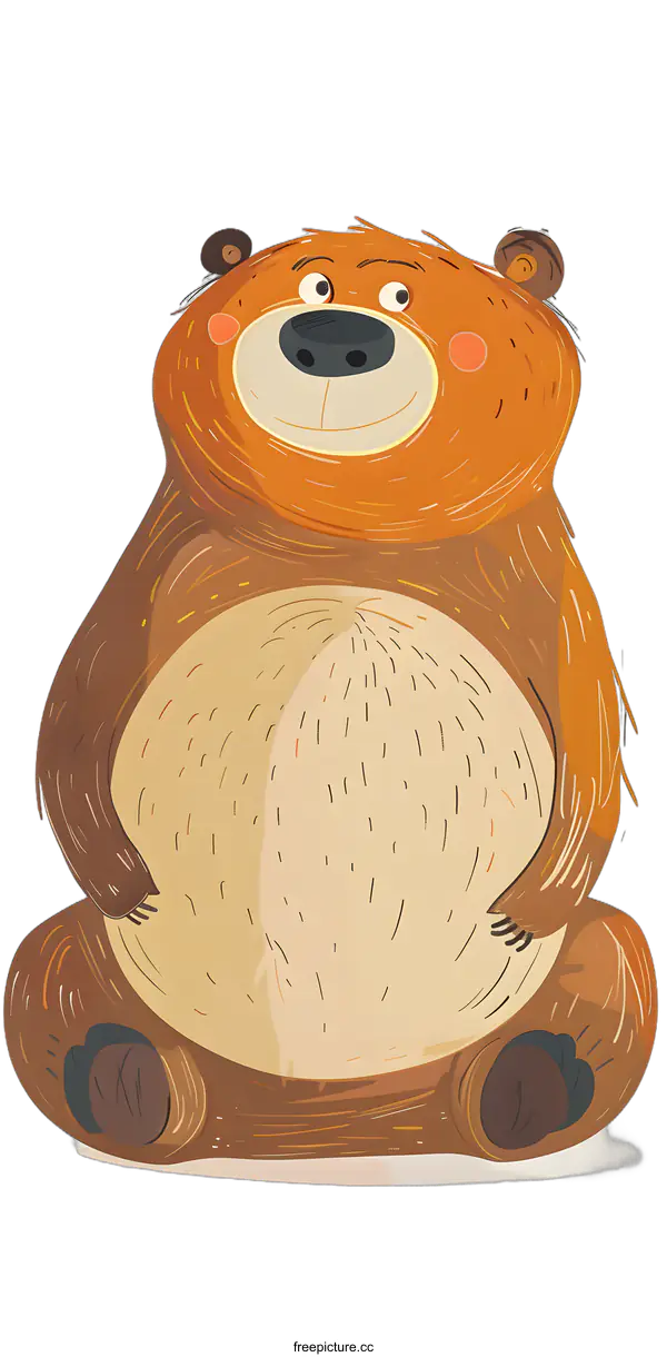 [Transparent Background PNG]Cute Cartoon Bear Illustration