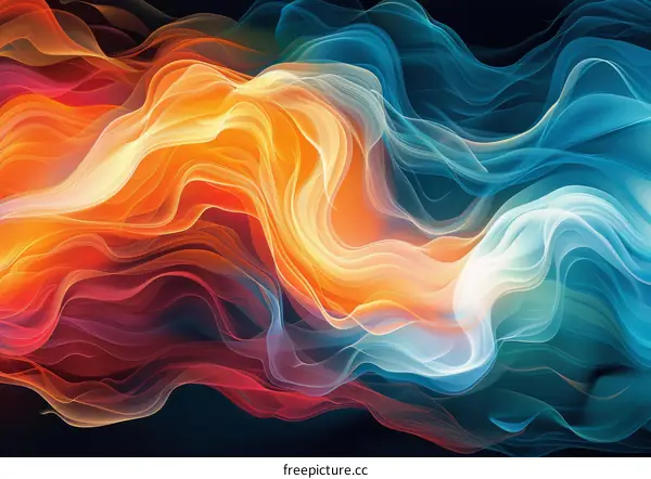 Vivid Abstract Fluid Wavy Gradient Background Design