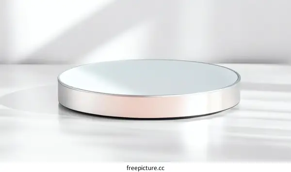 Modern Round Display Stand Mockup