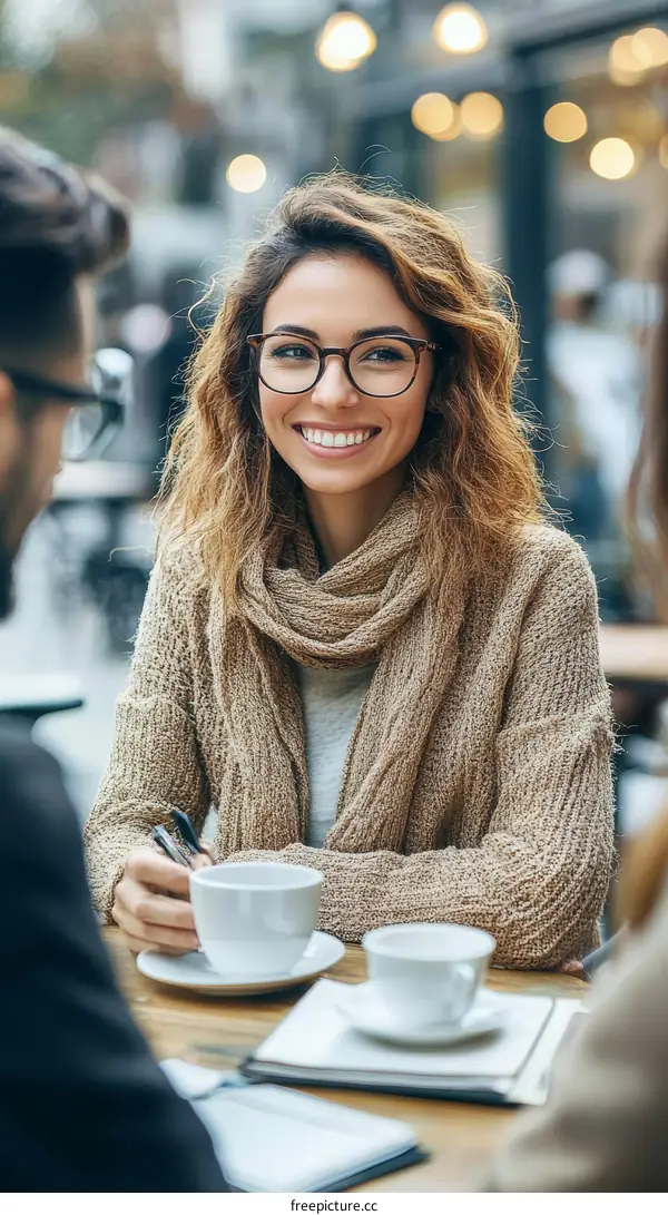 Coffee Shop Conversation Casual Meeting