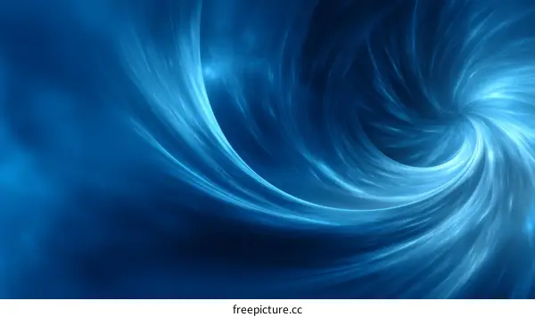 Abstract Blue Swirling Pattern Design