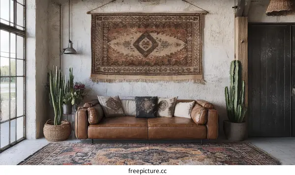 Rustic Modern Living Room Interior Design