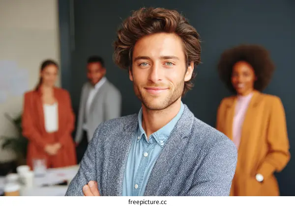 Business Team Portrait in Modern Office