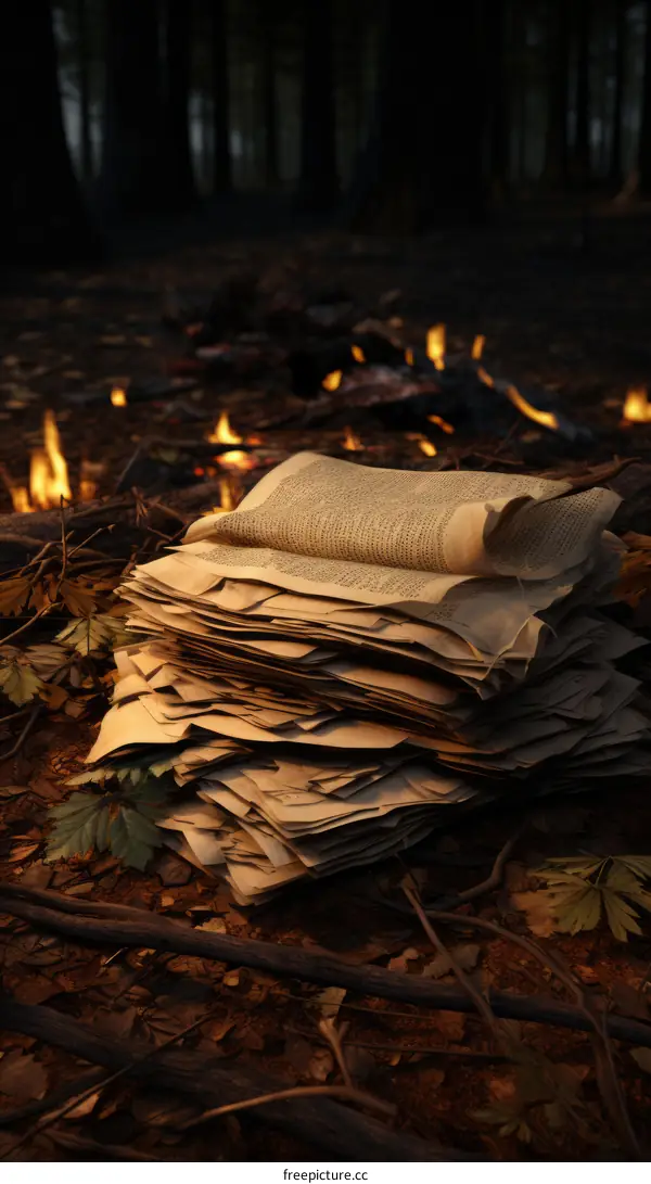 Burning Books in a Forest