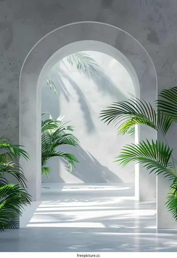 Modern Minimalist Archway Interior Design