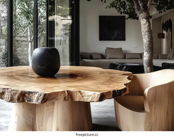 Modern Wooden Dining Table and Chair Set