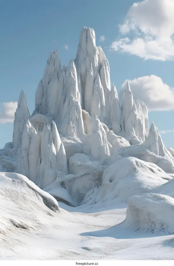 White Mountains Landscape Illustration