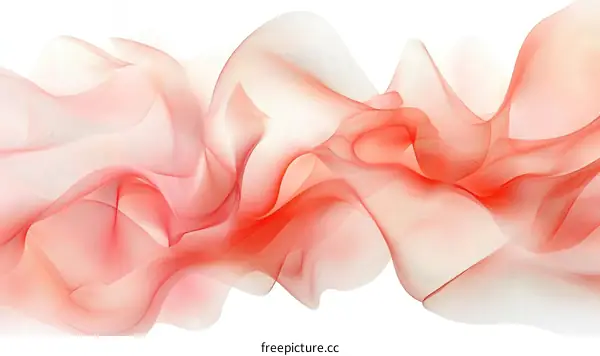 Abstract Flowing Red and Peach Tones