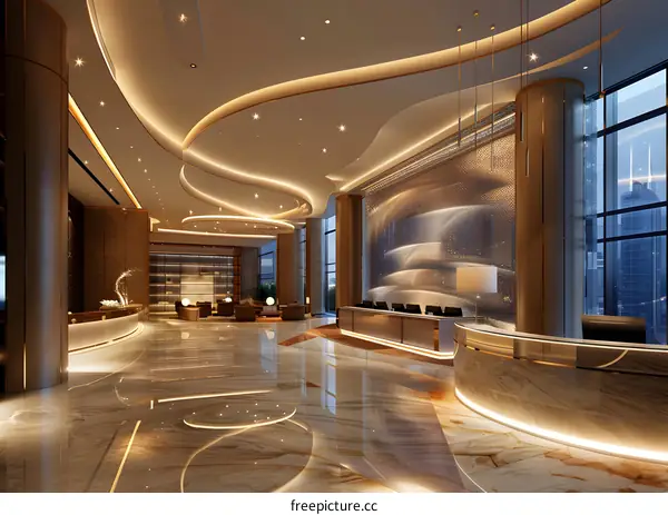 Hotel Lobby Interior