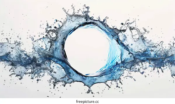 Circles and Splashes of Water