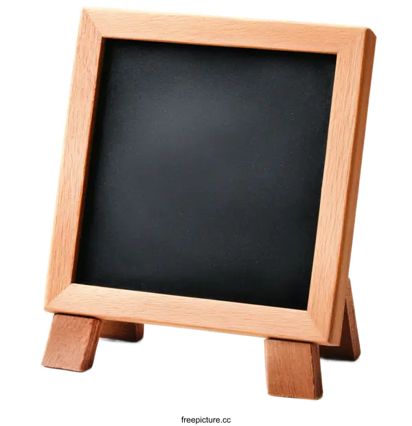 [Transparent Background PNG]Wooden Framed Chalkboard Display