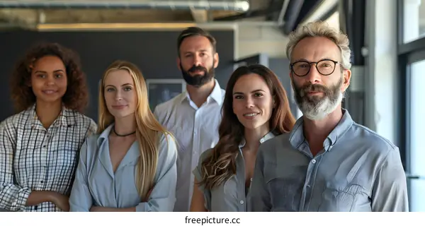 portrait of a group of business people