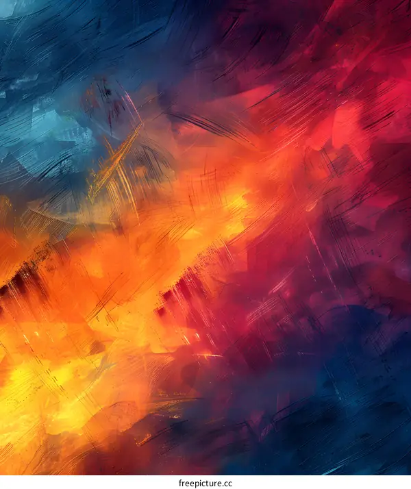 Colorful abstract painting