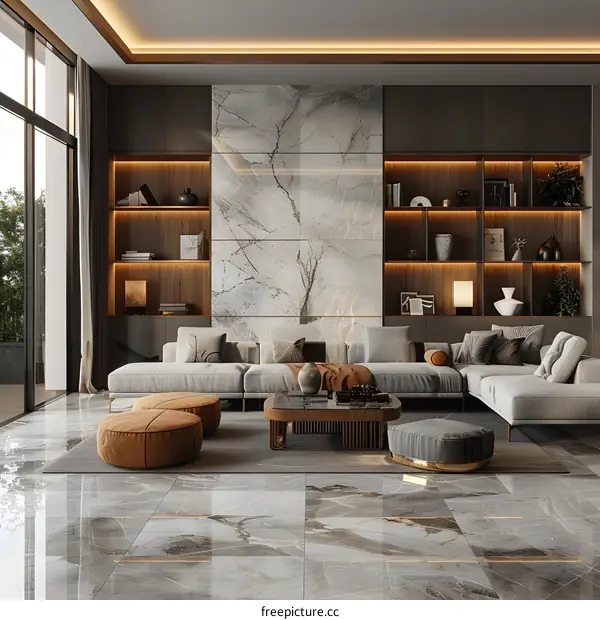 Modern minimalist living room