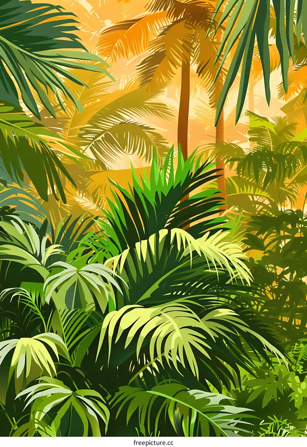 Tropical Rainforest Illustration