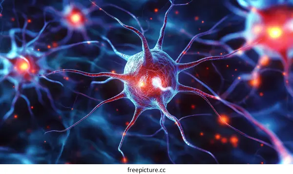 Illustration of Neurons and their Connections