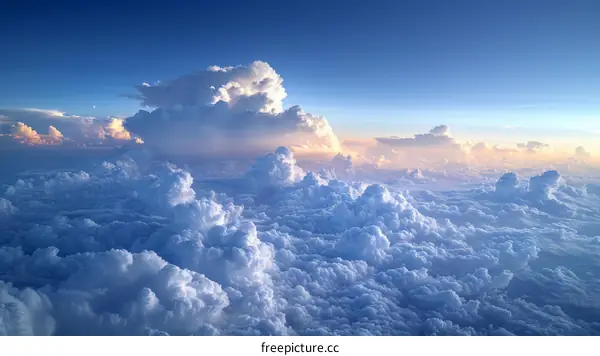 Above the Clouds:  A Serene Sky