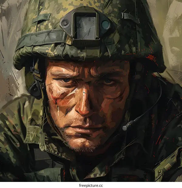 Portrait of a soldier