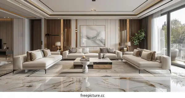 Modern style minimalist living room home design