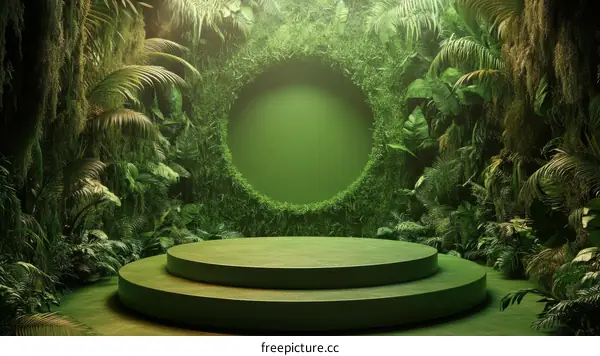 Green Tropical Product Showcase