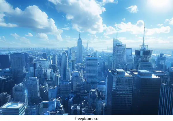 New York City Skyline and Manhattan Skyscrapers