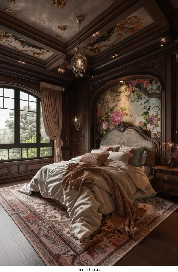 Elegant Antique Bedroom Interior Design