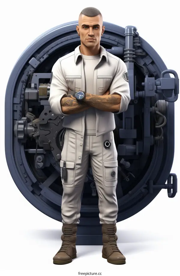 Video Game Character In White Outfit